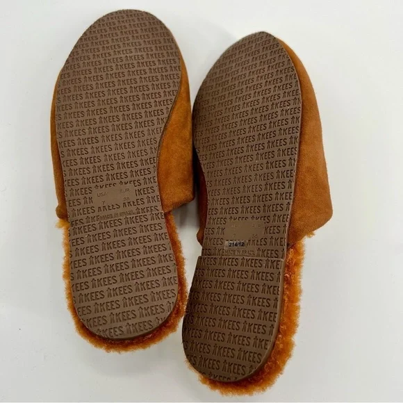 New TKEES Ines Shearling Slide On Mule Sandal Fur Size 7 Flat Loafers - Picture 8 of 14